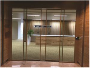 electric sliding door for office