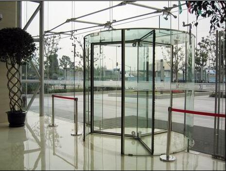 Full glass automatic revolving door