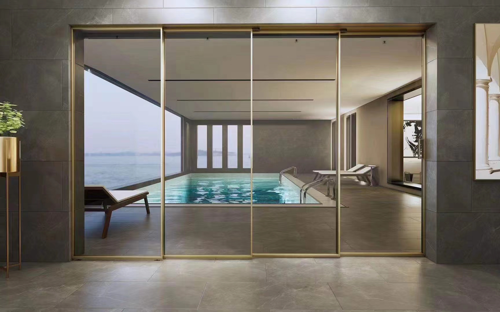 Telescopic sliding door opener, automatic overlapping door slider factory